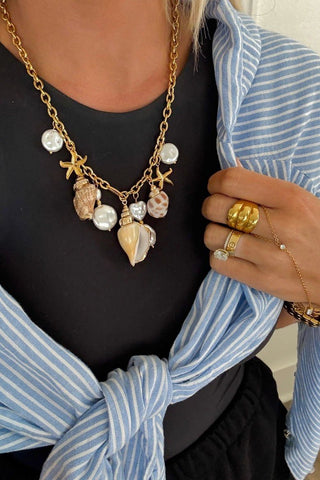 Shell Charm Necklace | Swank Boutique