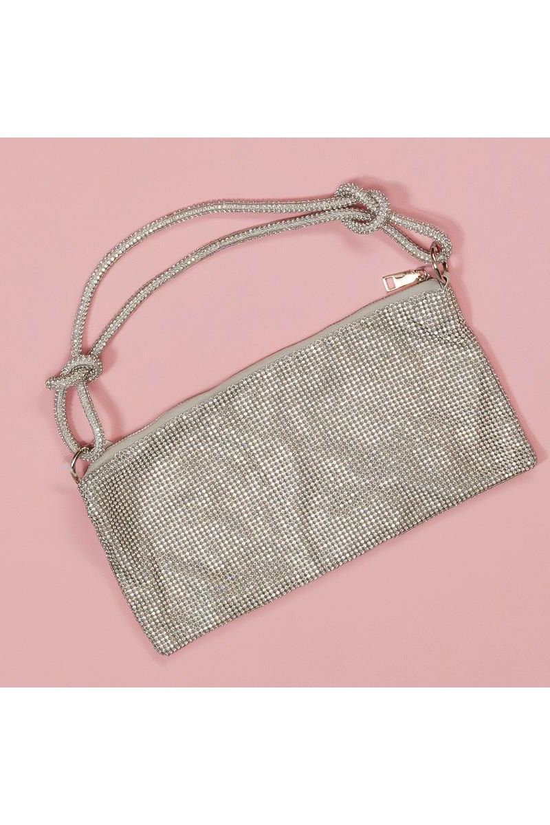 Dynamite Slouch Purse - Silver | Swank Boutique