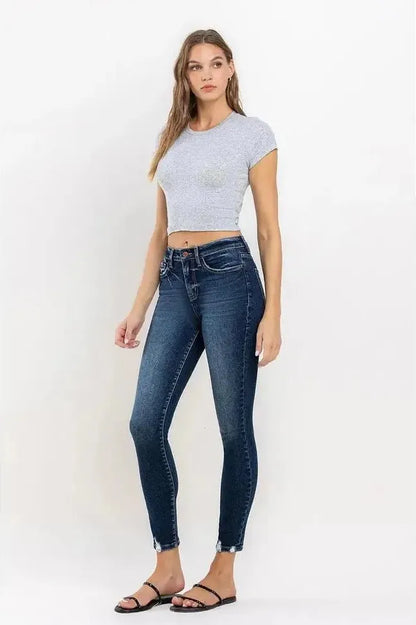 Jessica Distressed Ankle Skinny Jean | Swank Boutique