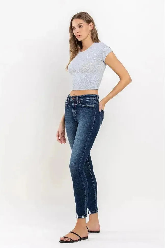 Jessica Distressed Ankle Skinny Jean | Swank Boutique