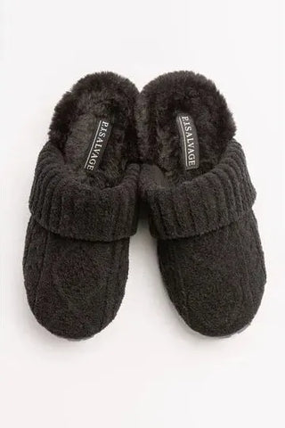 P.J. Salvage Cable Knit Slides | Swank Boutique