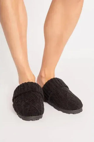 P.J. Salvage Cable Knit Slides | Swank Boutique