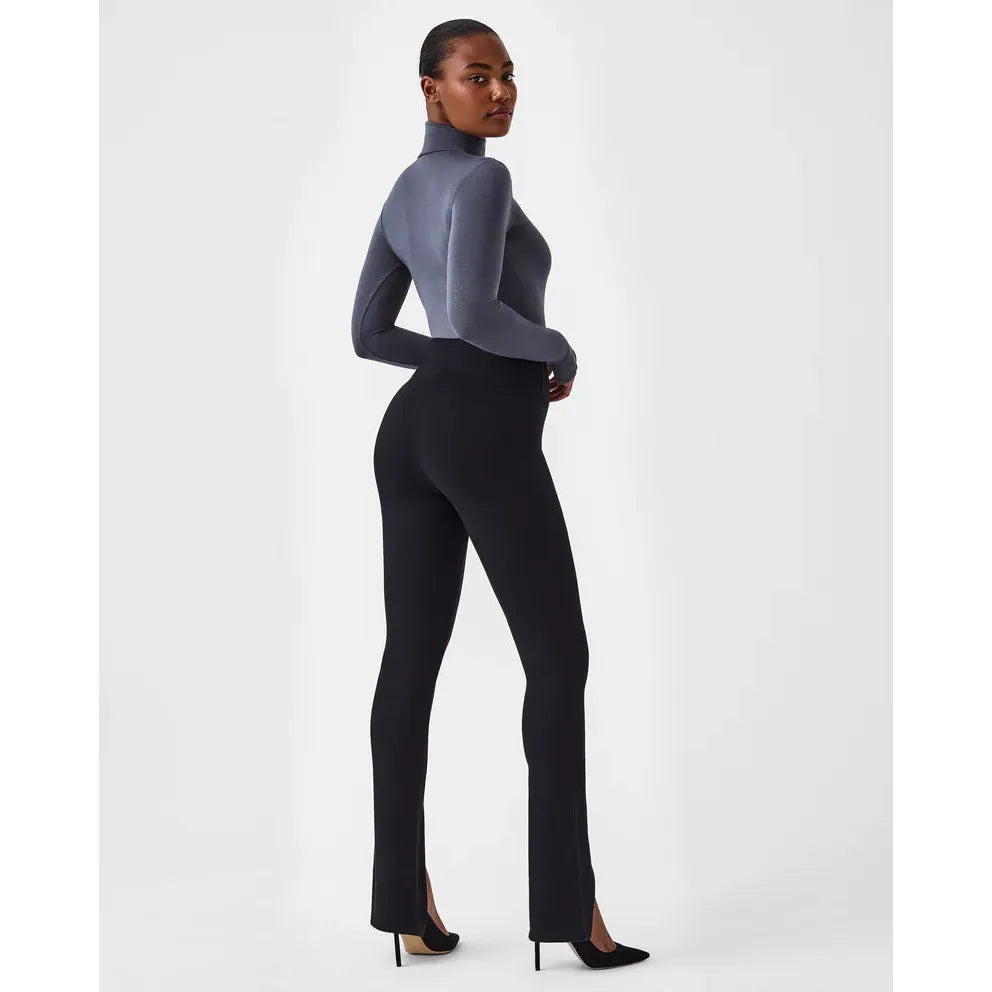 G by Giuliana Front Slit Knit Twill Slim Trouser - 20654607 | HSN
