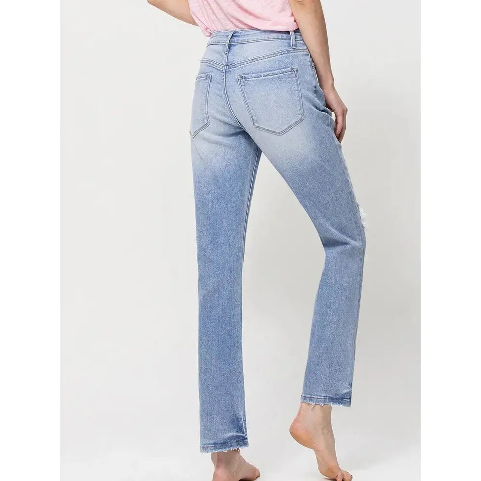 High Rise Stretch Boyfriend Jeans | Swank Boutique