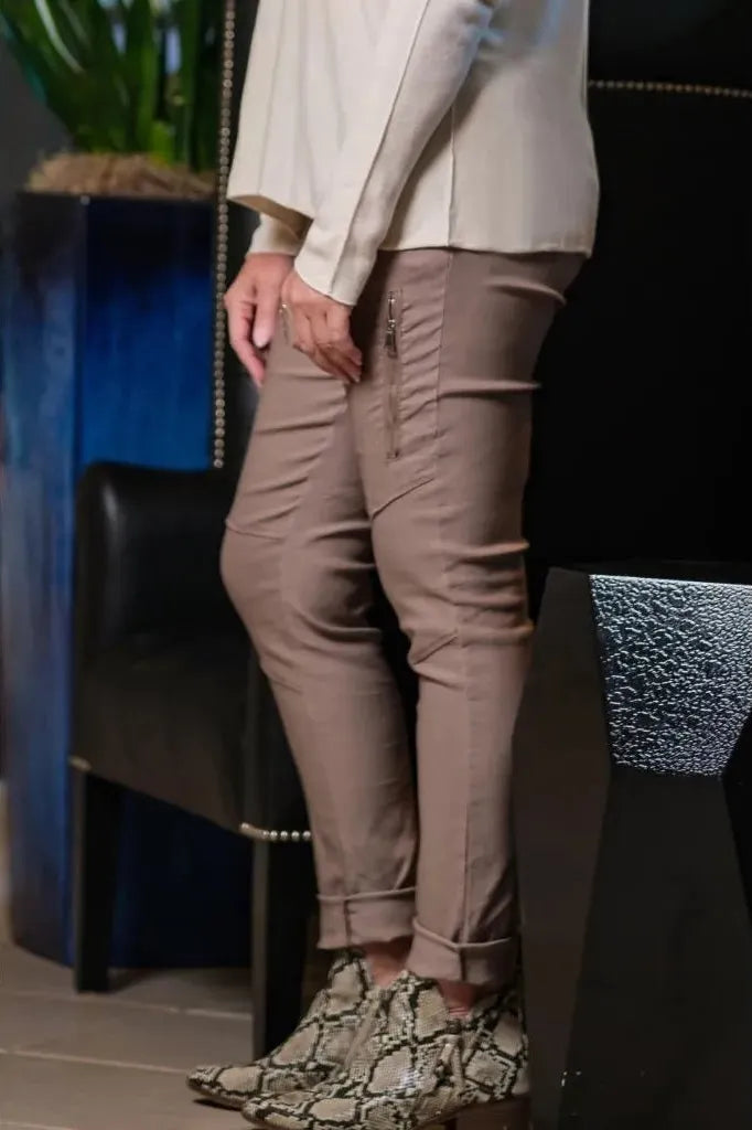 Danica Taupe  Pant | Swank Boutique