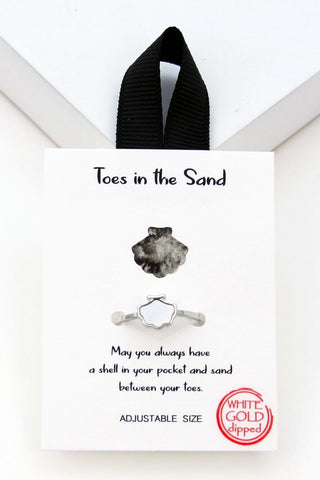 Gold Rhodium Dipped Toes in the Sand | Swank Boutique