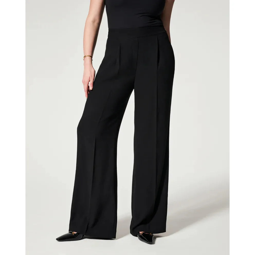 Carefree Crepe Pleated Trouser | Swank Boutique