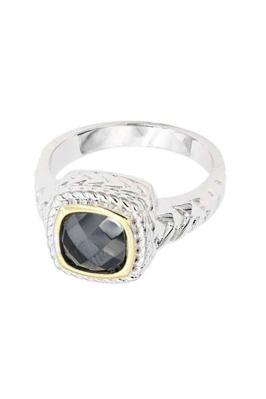 Black Cubic Zirconia Ring | Swank Boutique