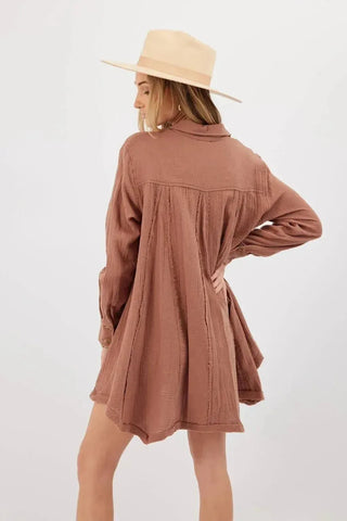 Wine Tessa Tunic Dress | Swank Boutique