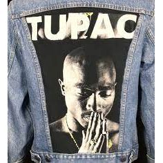 Custom Vintage Denim Jacket - Tupac | Swank Boutique
