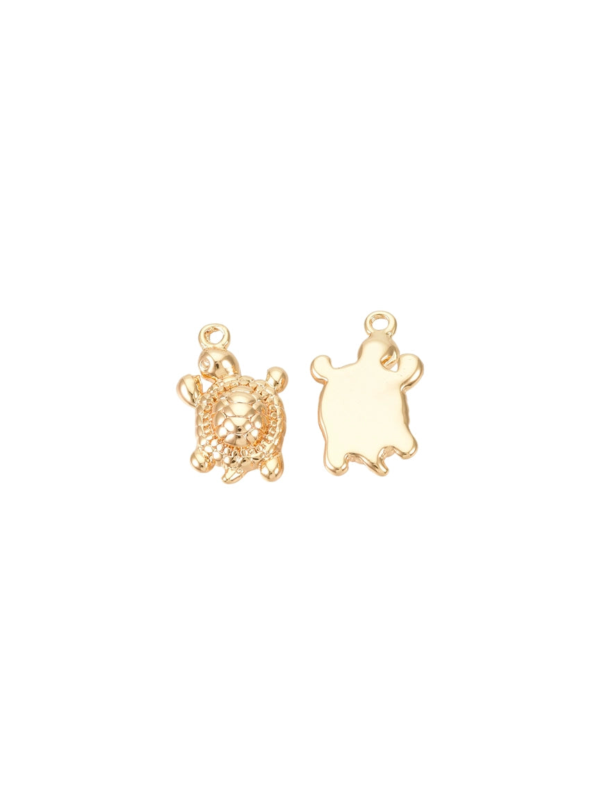 Gold Sea Turtle Charm