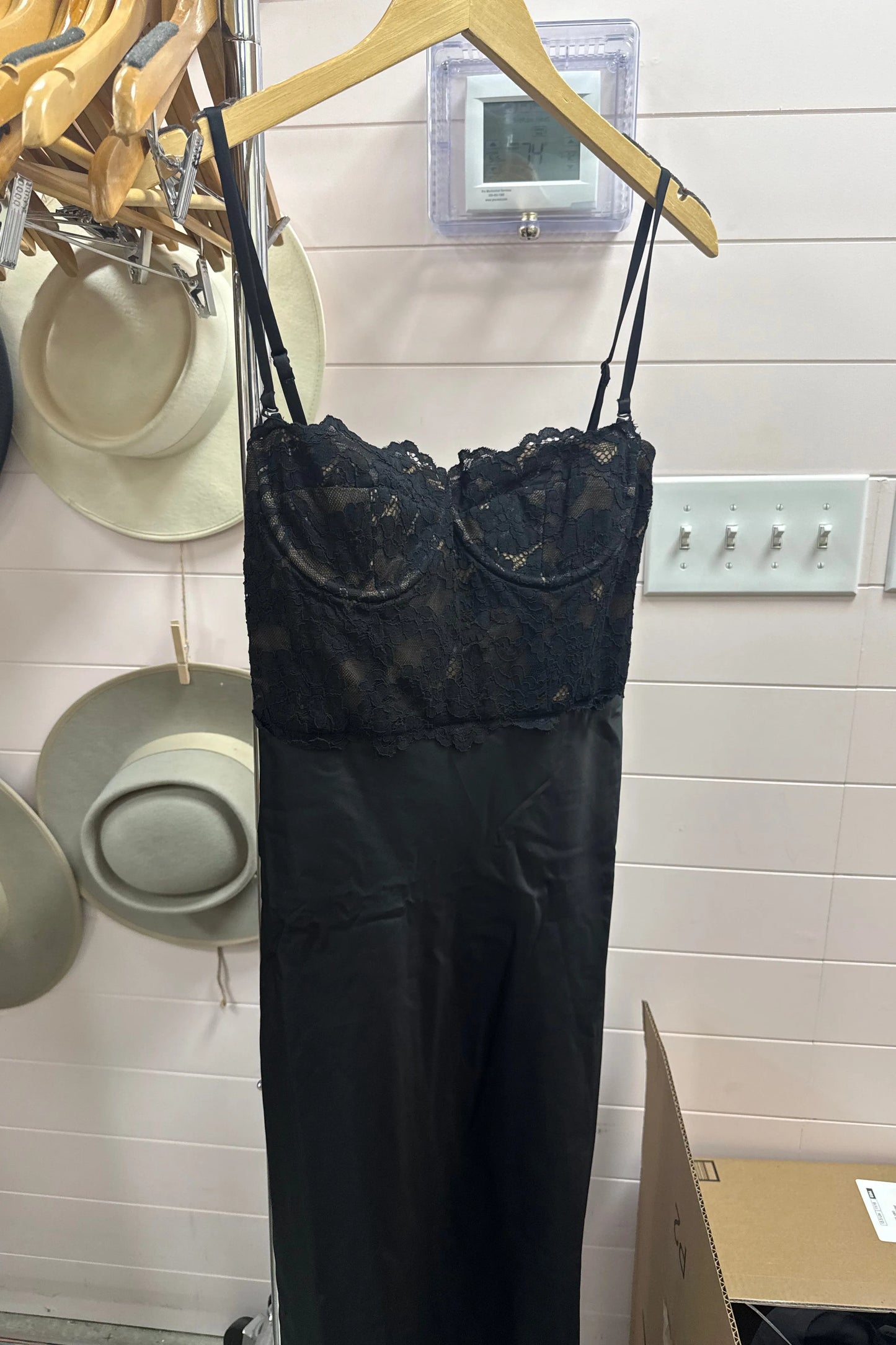 Veronica Lace & Satin Dress | Swank Boutique