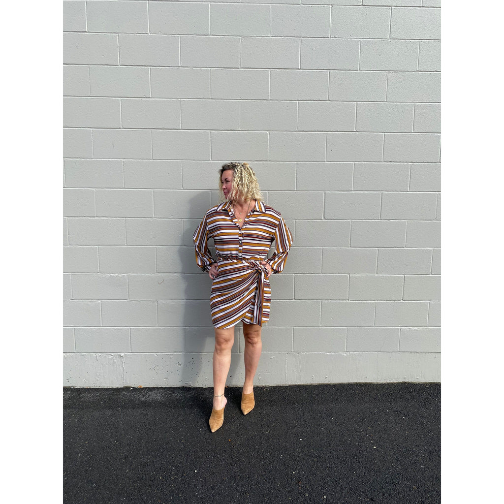 Wrap Skirt Shirts Mini Dress | Swank Boutique