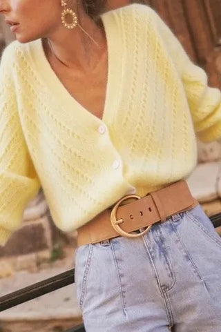 Yellow Cardigan | Swank Boutique