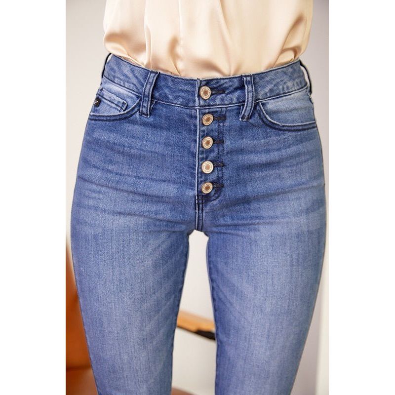 Demi Ultra High Waist Skinny Jean in Super Dark | Swank Boutique