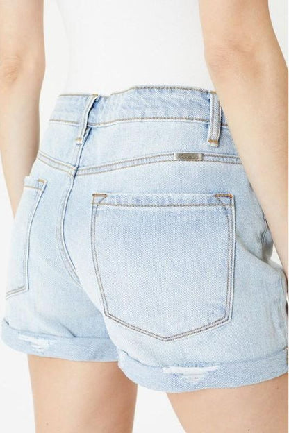 Cuffed Hem Mom Shorts