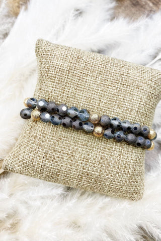 Polka Dot Beaded Bracelet Set | Swank Boutique