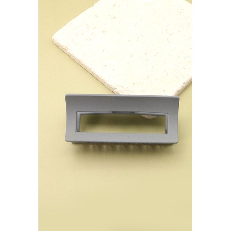 Rectangle Claw Clip- Grey | Swank Boutique