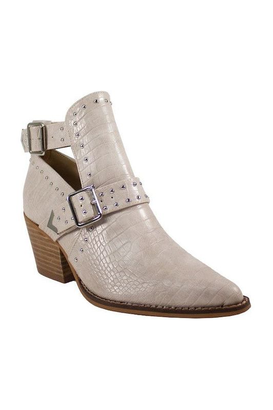 Ankle Strap Croc Bootie | Swank Boutique