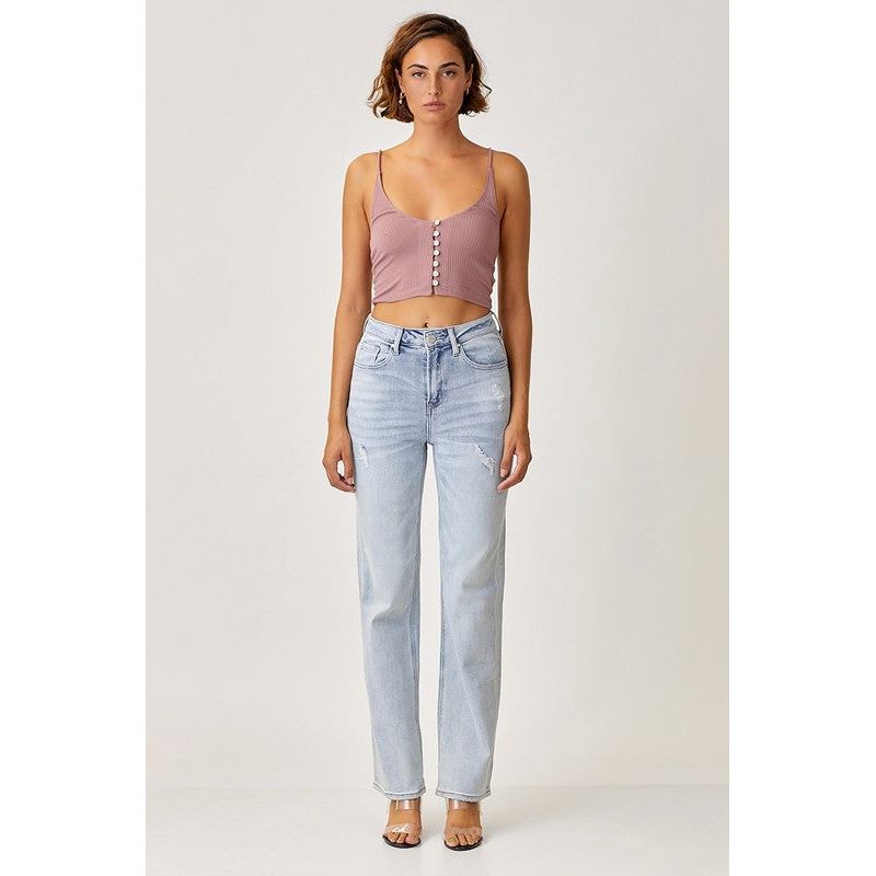High Rise Straight Jeans | Swank Boutique