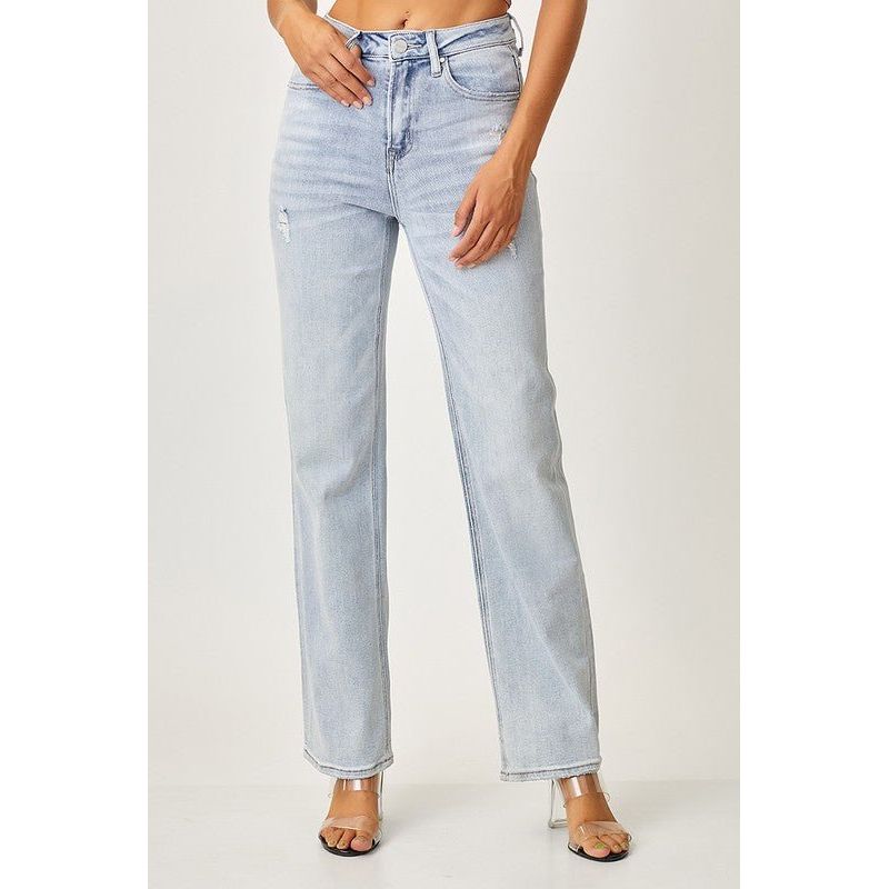 High Rise Straight Jeans | Swank Boutique