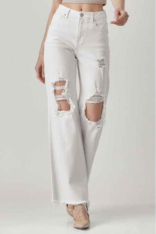 White Wide Leg Jean | Swank Boutique