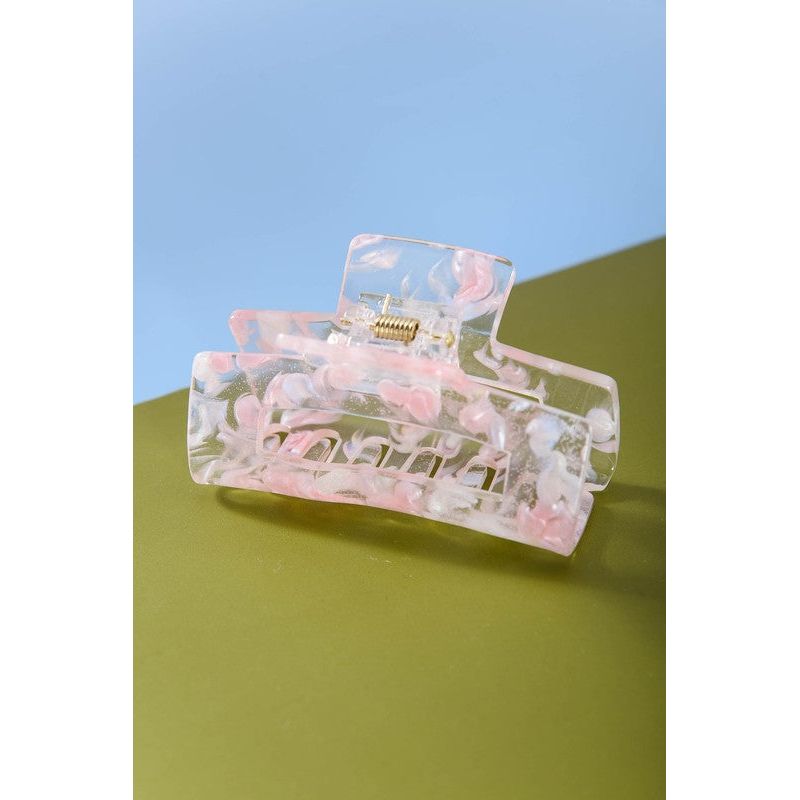 Acrylic Claw Clip- Pink | Swank Boutique