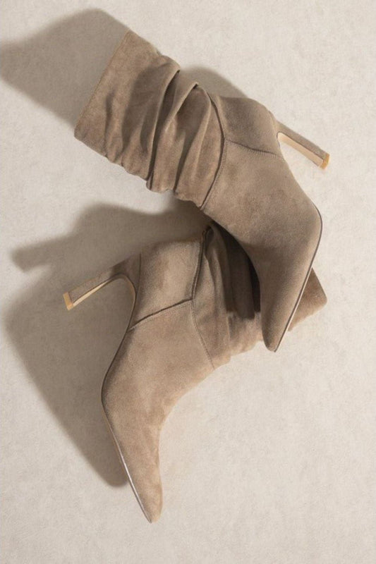 Heeled Slouch Bootie | Swank Boutique