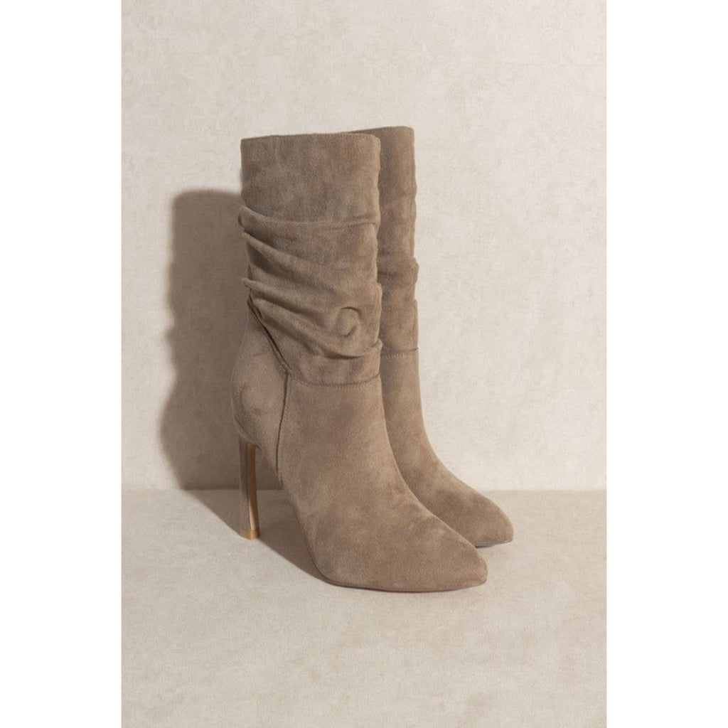 Heeled Slouch Bootie | Swank Boutique