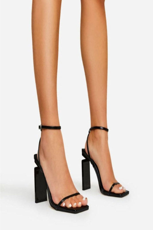 Cutout Block Heel | Swank Boutique