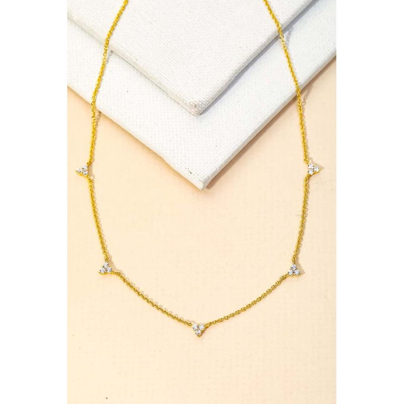 Triangle Stud Necklace | Swank Boutique