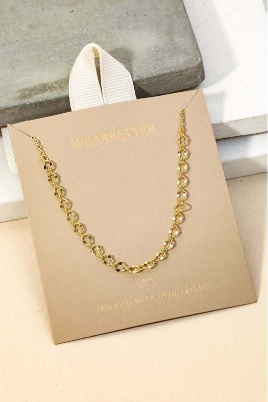 Dainty Oval Chain Necklace | Swank Boutique