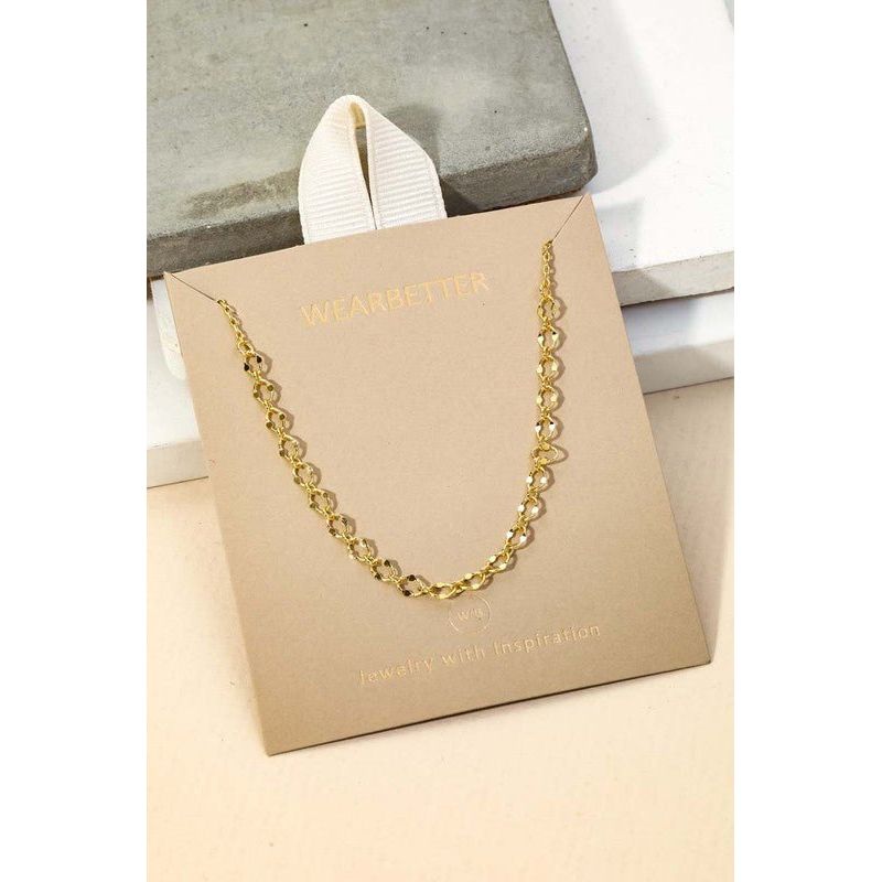 Dainty Oval Chain Necklace | Swank Boutique