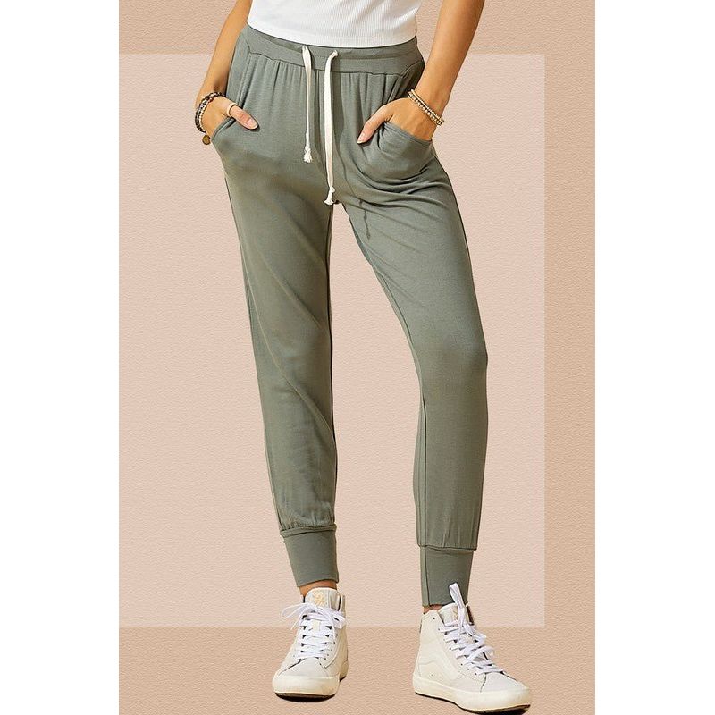 Stretch Jogger- Olive | Swank Boutique