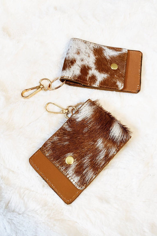 Cow Hide Wallet Keychain | Swank Boutique
