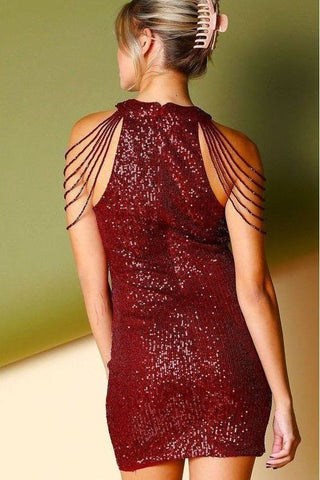 holiday burgundy dress Women's May Queen Dress Burgundy Matte Satin Holiday Party Size 4