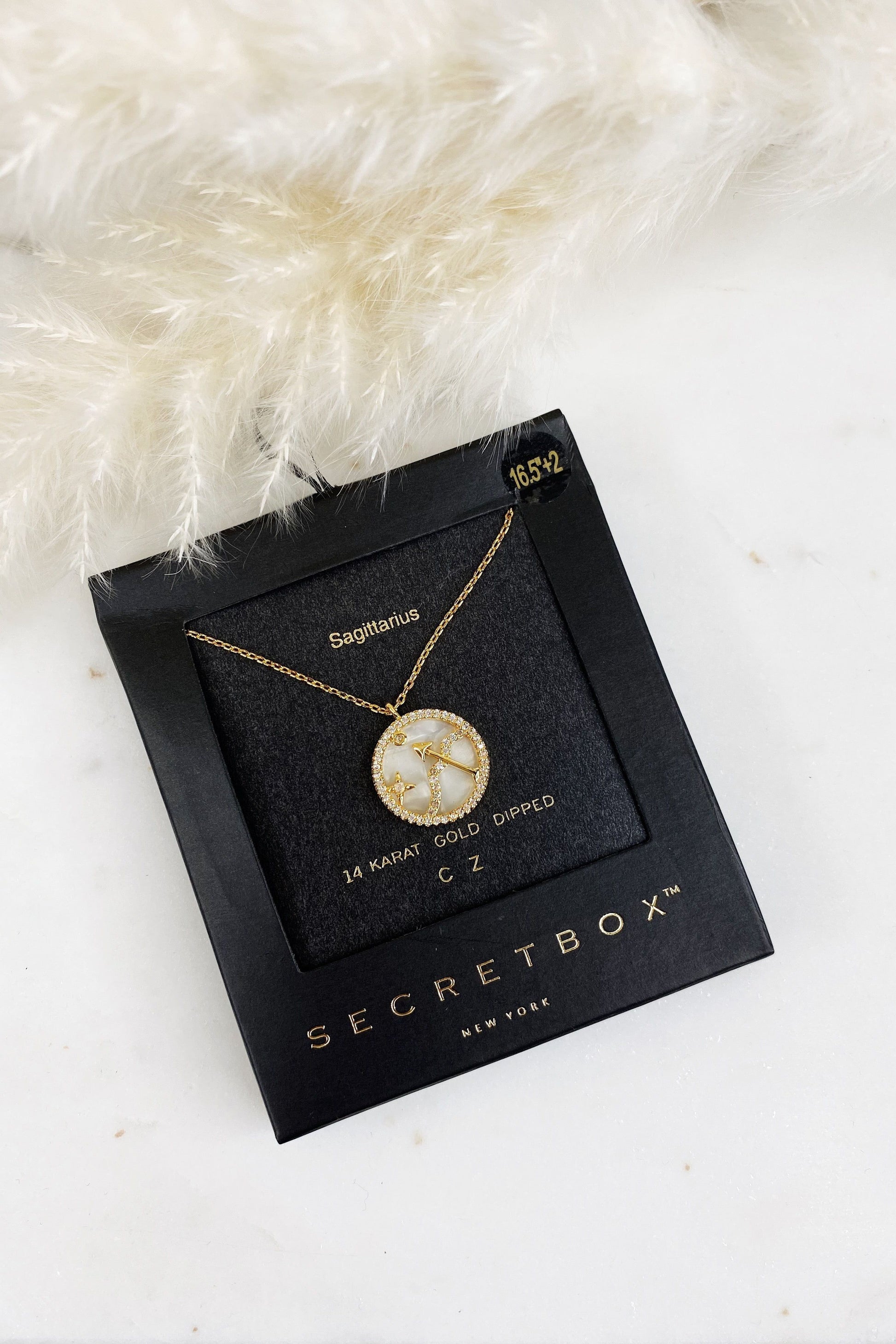 Sagittarius Pendant Necklace - Gold | Swank Boutique