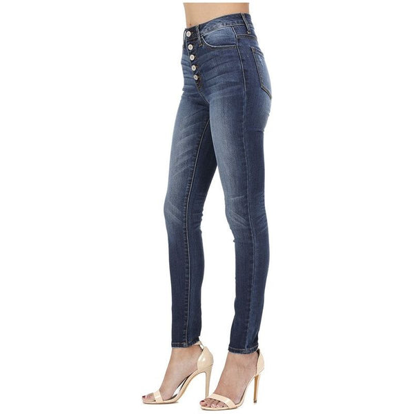 Demi Ultra High Waist Skinny Jean in Dark Swank Boutique | Swank Boutique