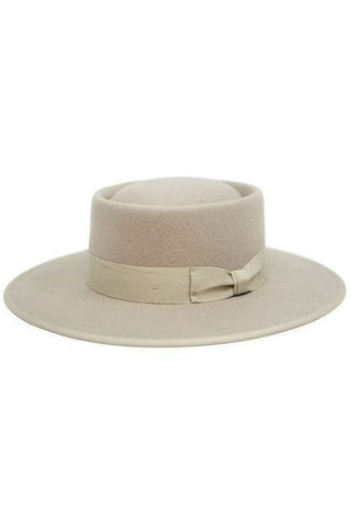 Gambler Felt Hat- Beige | Swank Boutique