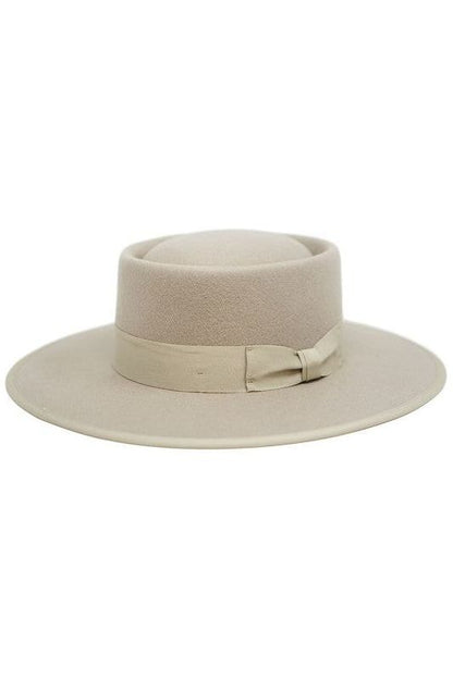 Gambler Felt Hat- Beige | Swank Boutique