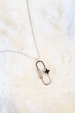 Rhinestone Bar Necklace | Swank Boutique
