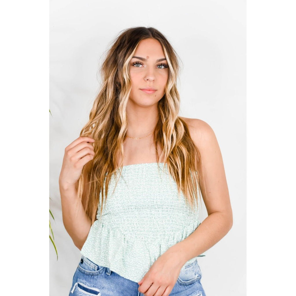 Smock Tube Top | Swank Boutique
