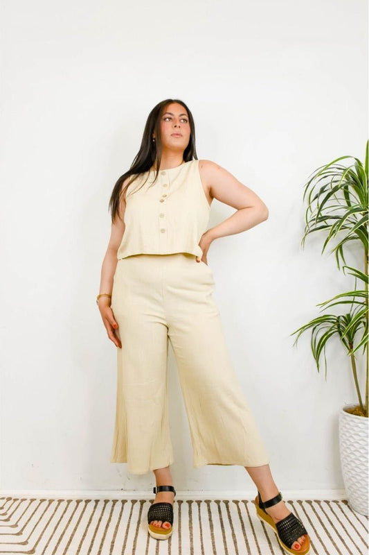 Meredith Linen Set - Pant | Swank Boutique