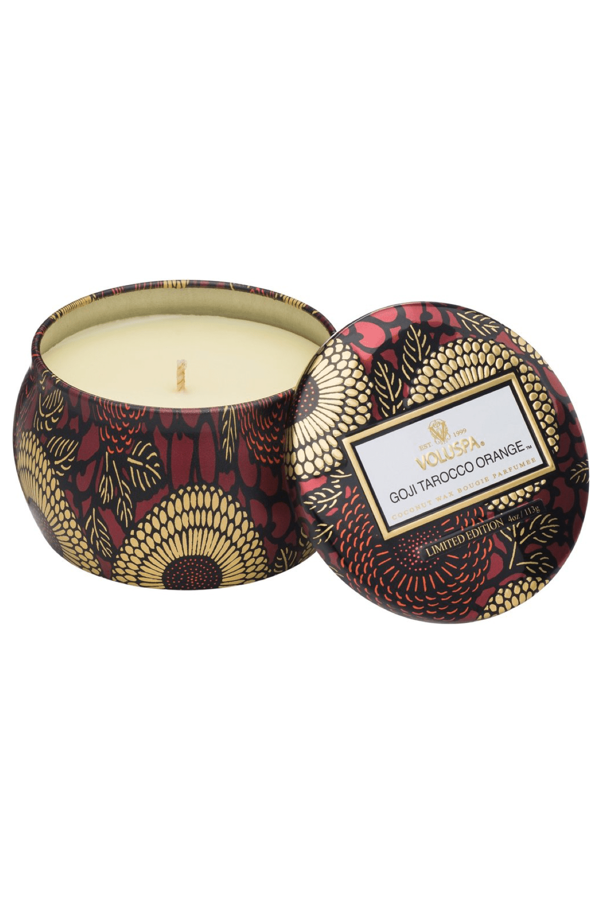 Goji Tarocco Orange -Mini Tin Candle | Swank Boutique