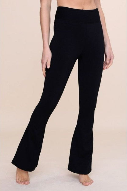 Ribbed Yoga Flare Pant | Swank Boutique