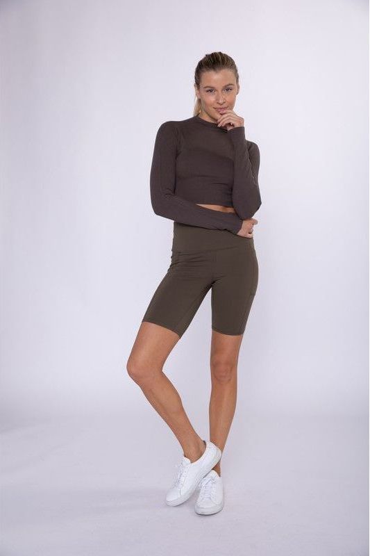 Copy of Ribbed Crop Long Sleeve - Black | Swank Boutique