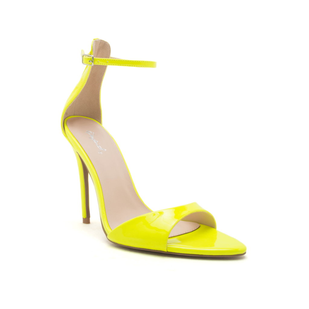 Jimmy Choo Jimmy Choo x Mugler Neon Yellow Patent Mesh Heels Size IT 39 For  Sale at 1stDibs