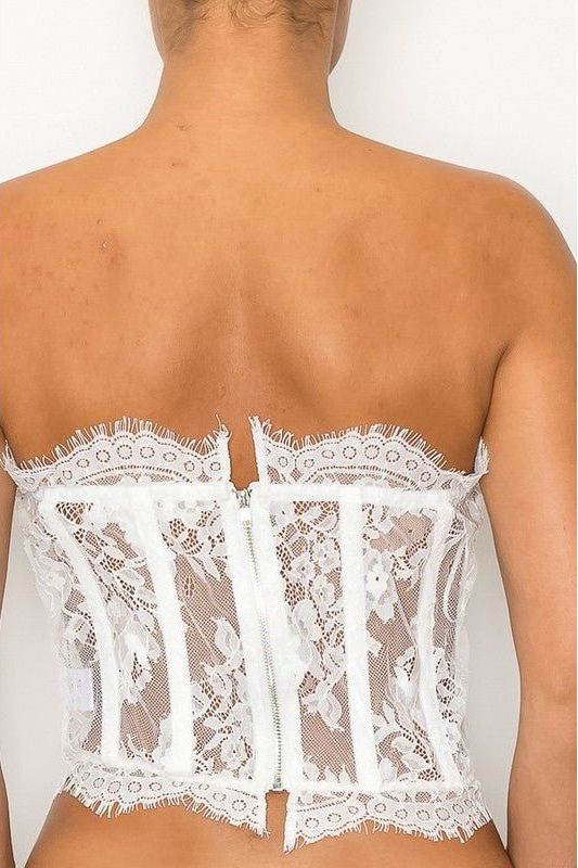 Copy of Eyelet Lace Tube Top | Swank Boutique