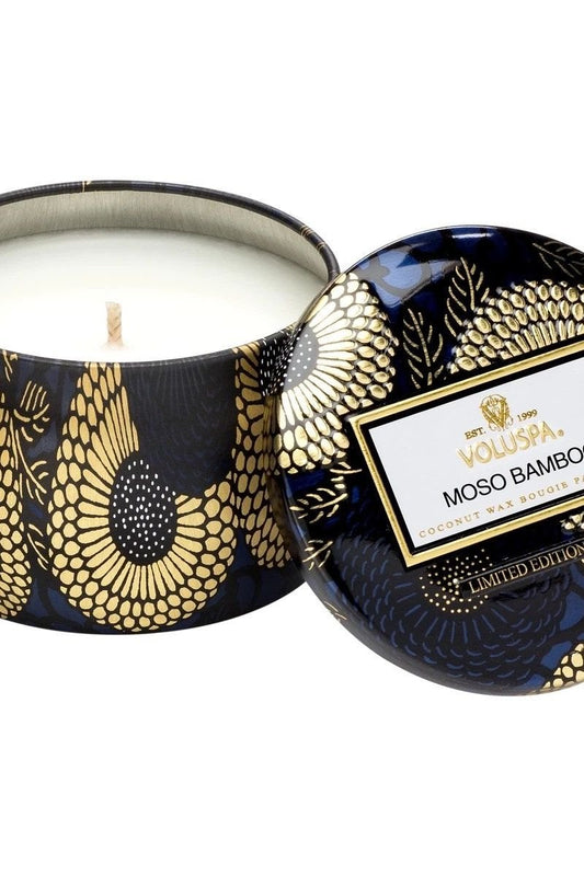 Moso Bamboo - Mini Tin Candle | Swank Boutique
