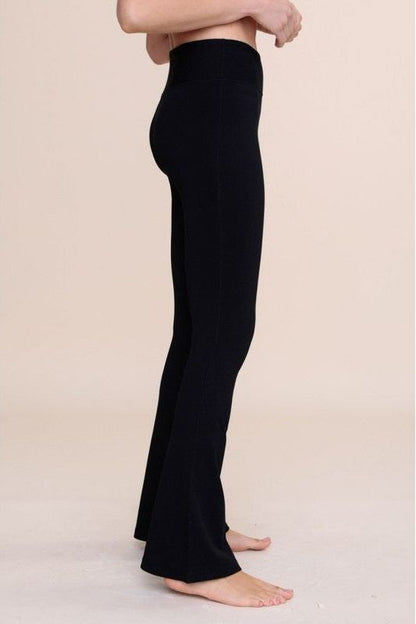 Ribbed Yoga Flare Pant | Swank Boutique